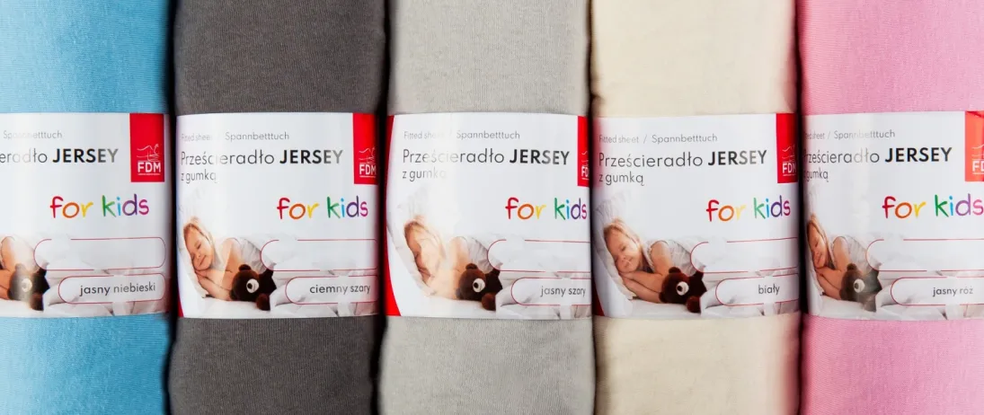 Prześcieradło dziecięce JERSEY niebieskie